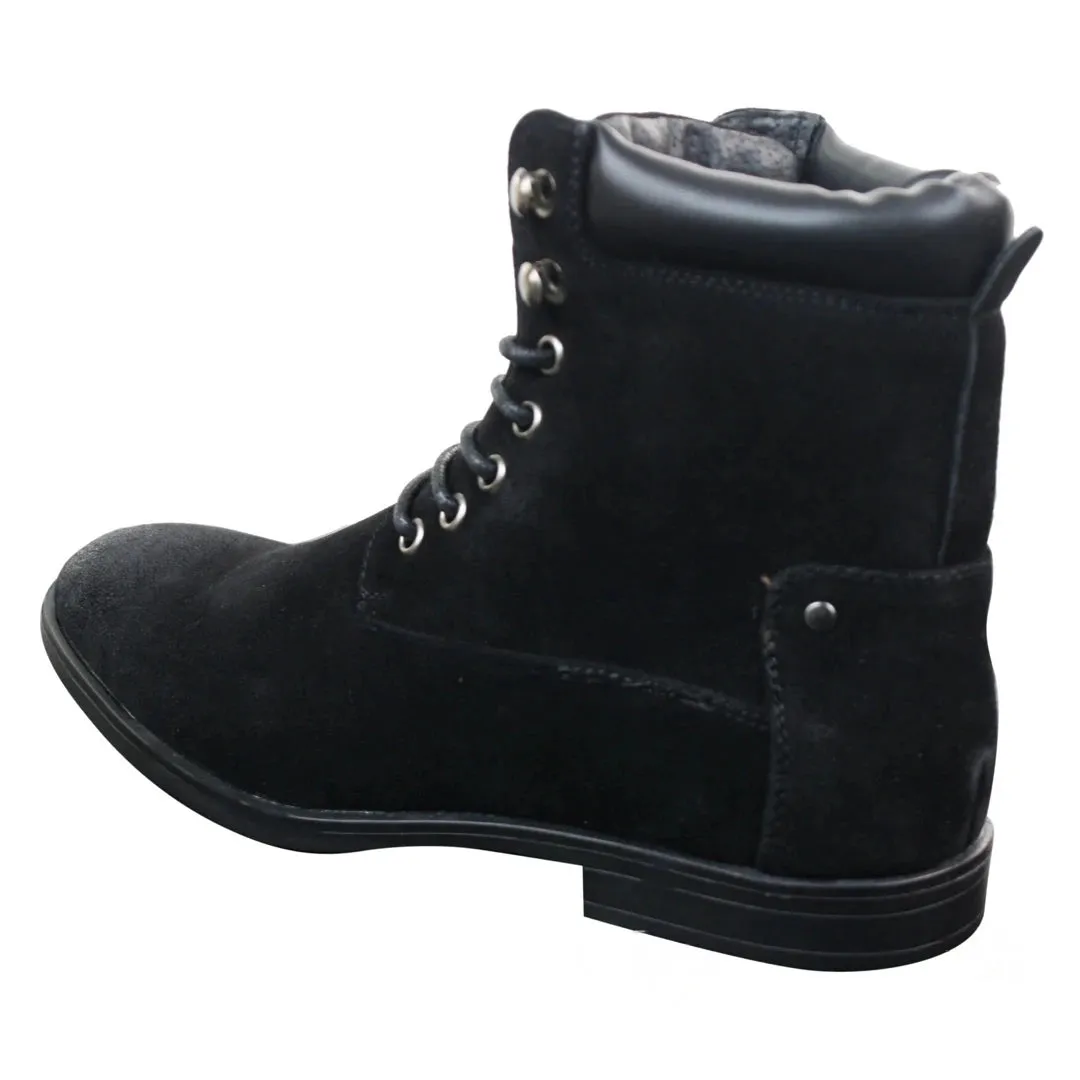 Mens Newbuck Suede Cowboy Vintage Riding Walking Hiking Boots Smart Casual sold by Tru Clothing product image thumbnail 4