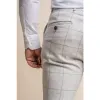 Radika - Men's Light Grey Check Trousers sold by Tru Clothing