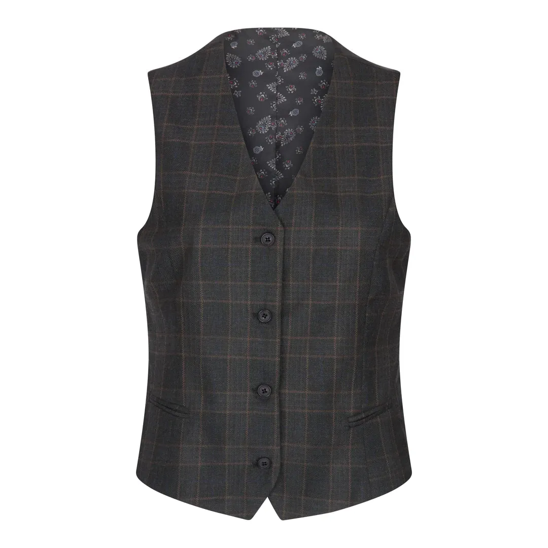 ws-10 - Women's 3 Piece Suit Dark Grey Check Formal Office Work sold by Tru Clothing product image thumbnail 5