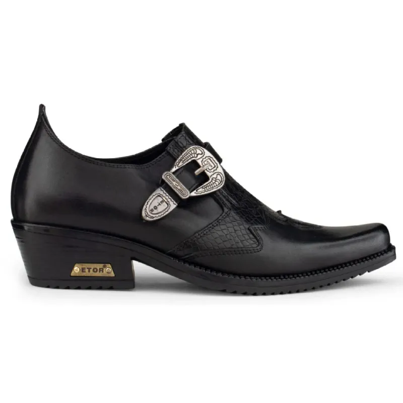 Mens Real Leather Riding Shoes with Buckle sold by Tru Clothing