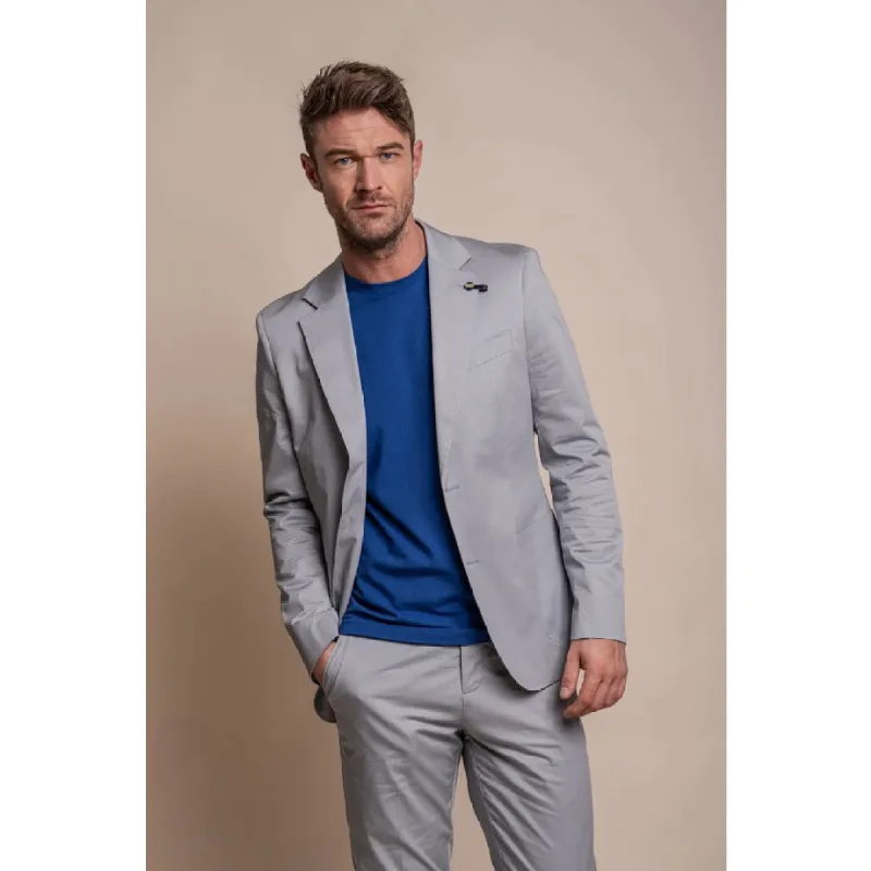 Mario - Men's Summer Light Blue Blazer sold by Tru Clothing