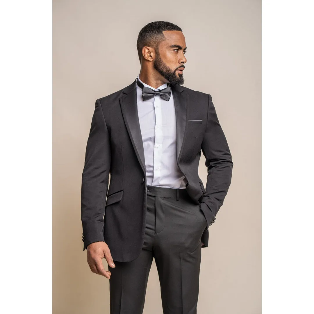 Tux - Men's Black Tuxedo 2 Piece Classic Wedding Suit sold by Tru Clothing