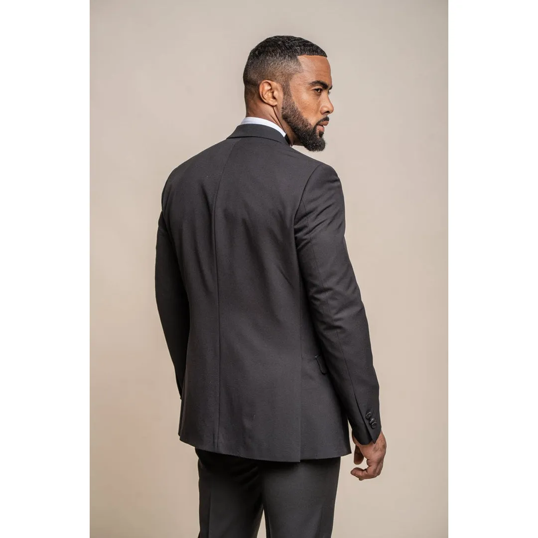 Tux - Men's Black Tuxedo 2 Piece Classic Wedding Suit sold by Tru Clothing product image thumbnail 3