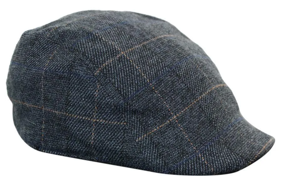 Scott - Men's Tweed Grandad Flat Caps Hats Blinders Check Classic sold by Tru Clothing