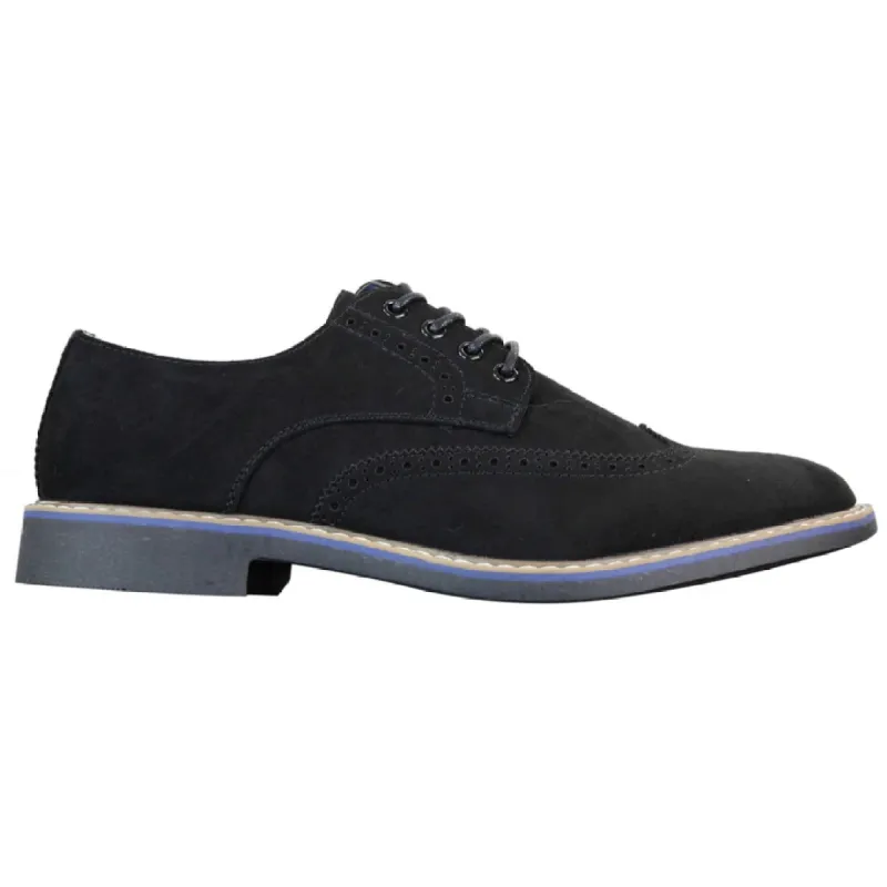 Elong EL0635 - Mens Smart Casual Suede Nubuck Leather Brogues sold by Tru Clothing