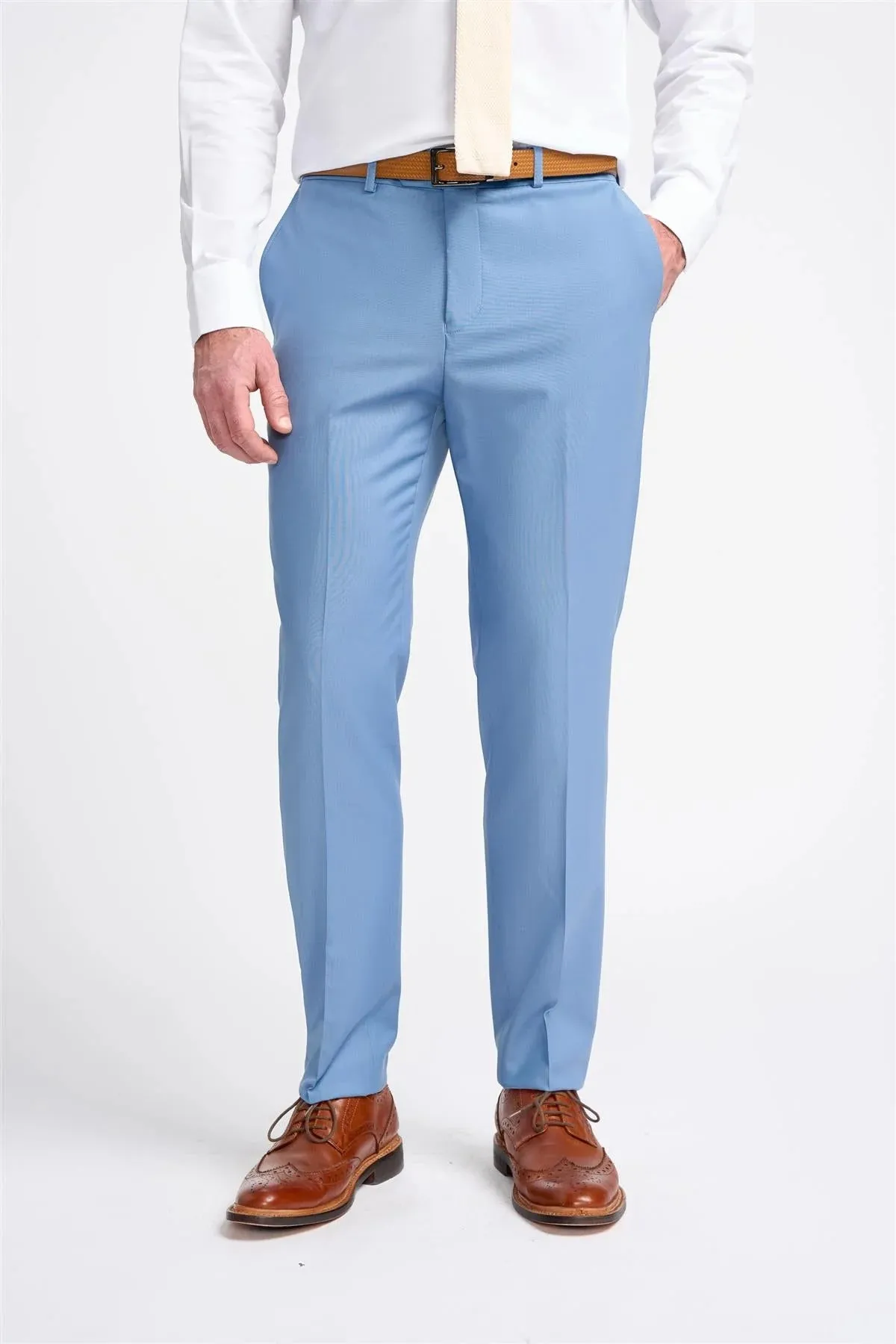 Bond - Men's Sky Blue 2 Piece Double Breasted Suit sold by Tru Clothing product image thumbnail 4