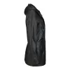 Women's Leather Peacoat Hooded Parka Jacket Navy Blue Brown sold by Tru Clothing