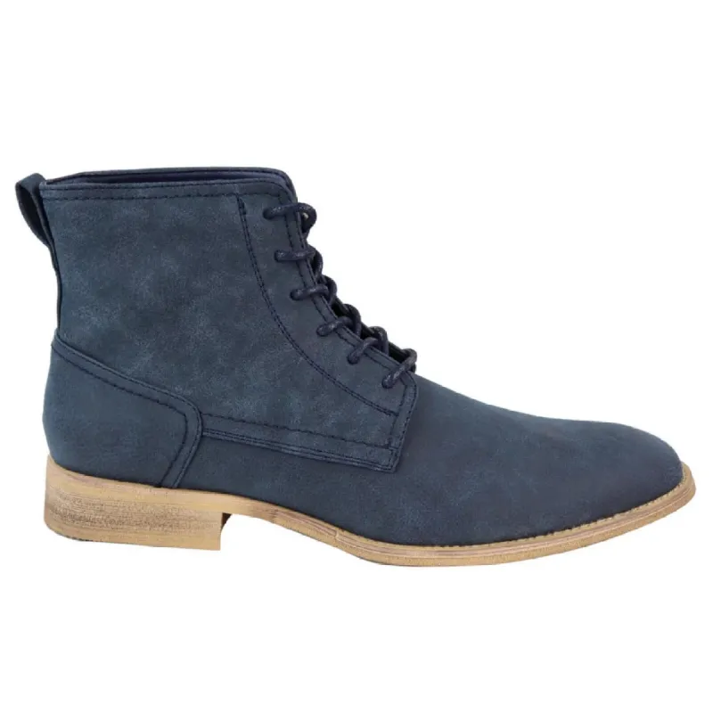Mens Matt Leather Laced  Boots sold by Tru Clothing