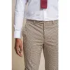 Elwood - Men's Beige Check Houndstooth Trousers sold by Tru Clothing