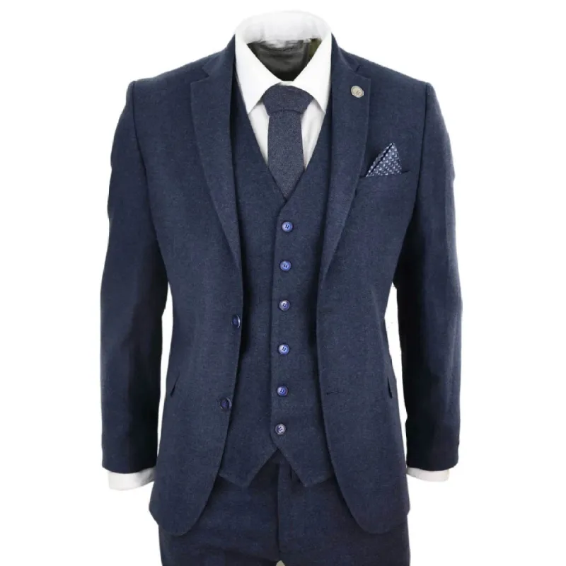 STZ21 - Men's Wool Tweed Suit 3 Piece Authentic 1920s Classic sold by Tru Clothing
