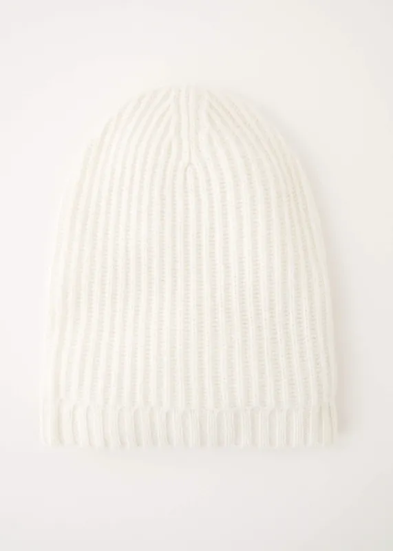 Cream Cashmere Beanie sold by Truly