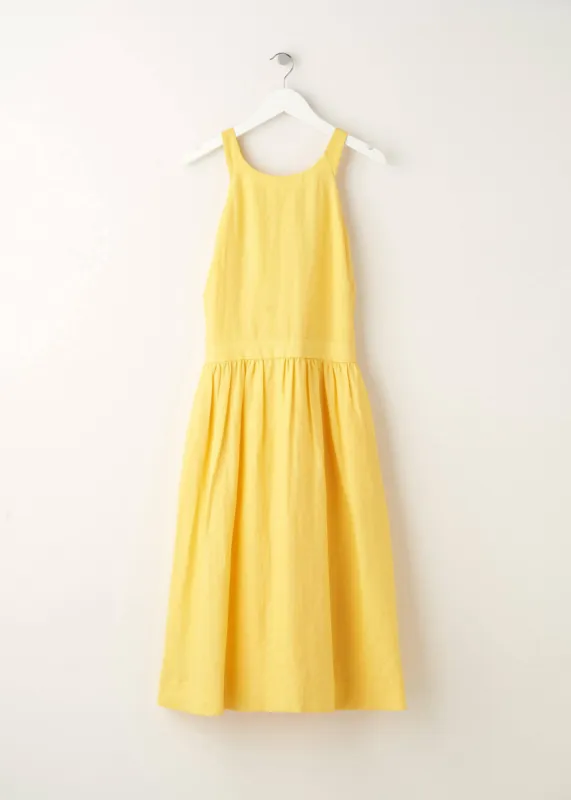 Mimosa Linen Midi Dress sold by Truly