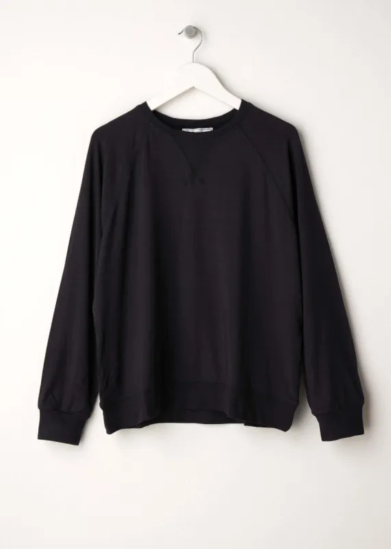 Black Crew Neck Sweatshirt sold by Truly