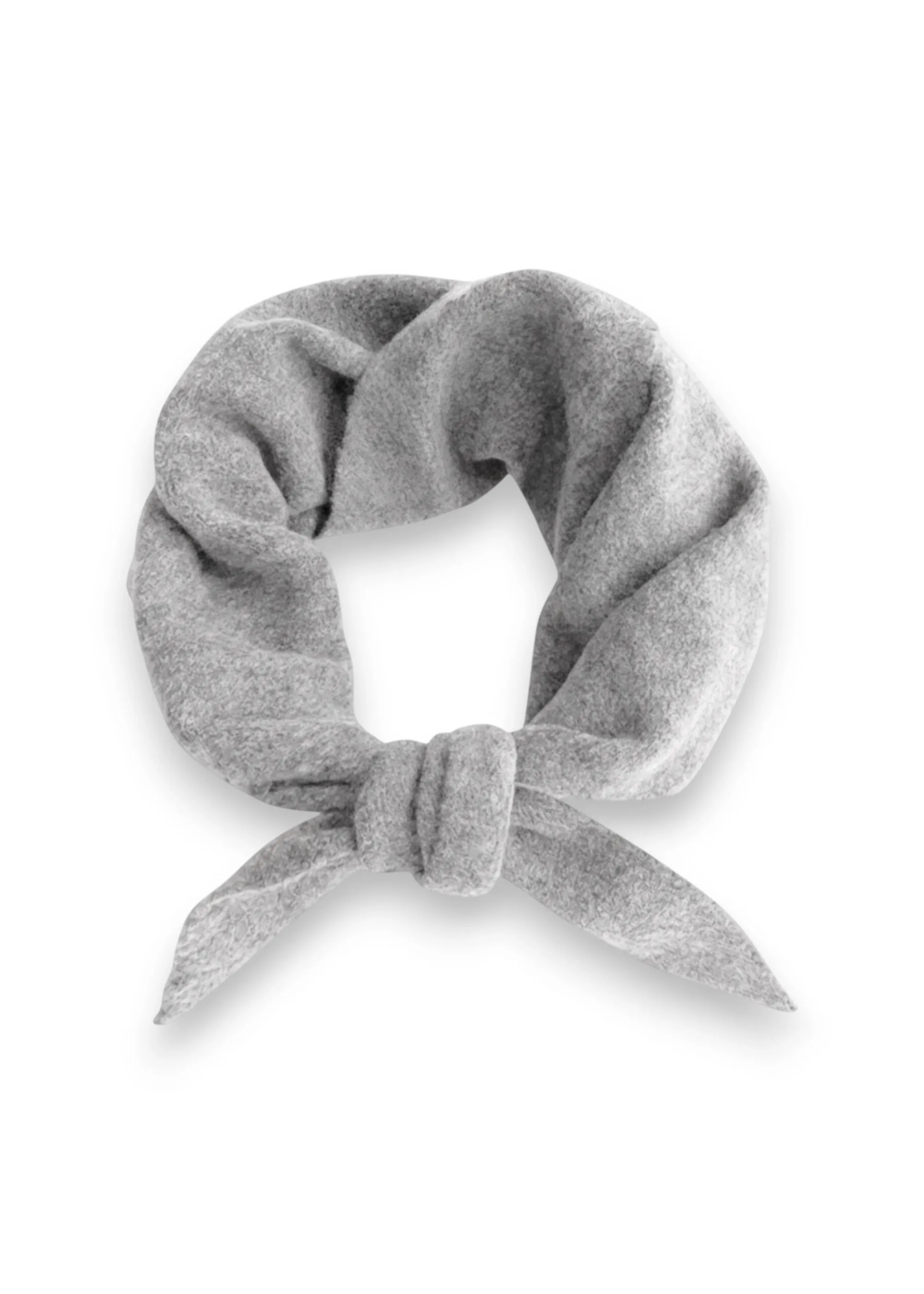 LIGHT GREY WOOL BLEND TRIANGLE NECK SCARF sold by Truly product image thumbnail 2
