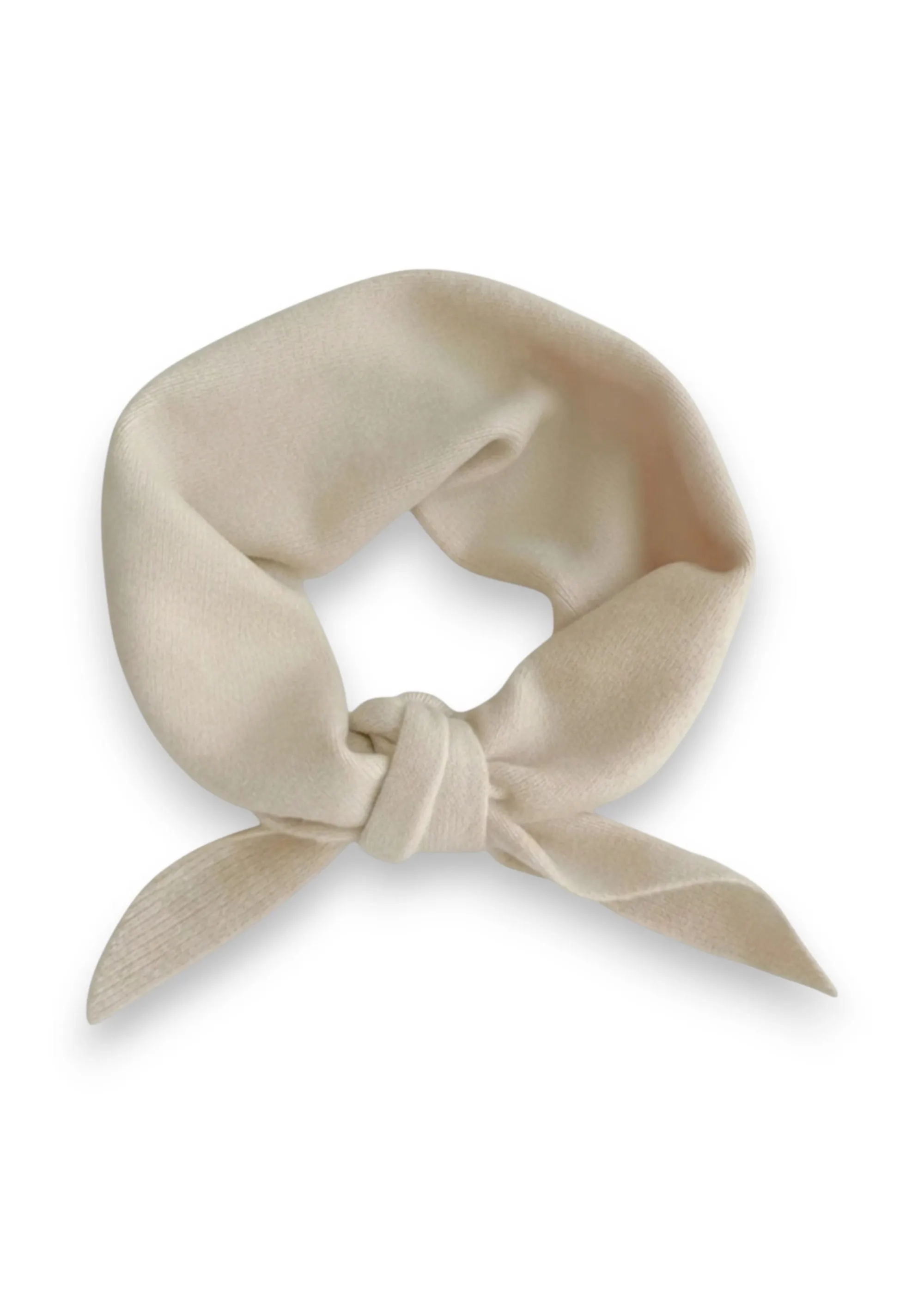 BEIGE WOOL BLEND TRIANGLE NECK SCARF sold by Truly