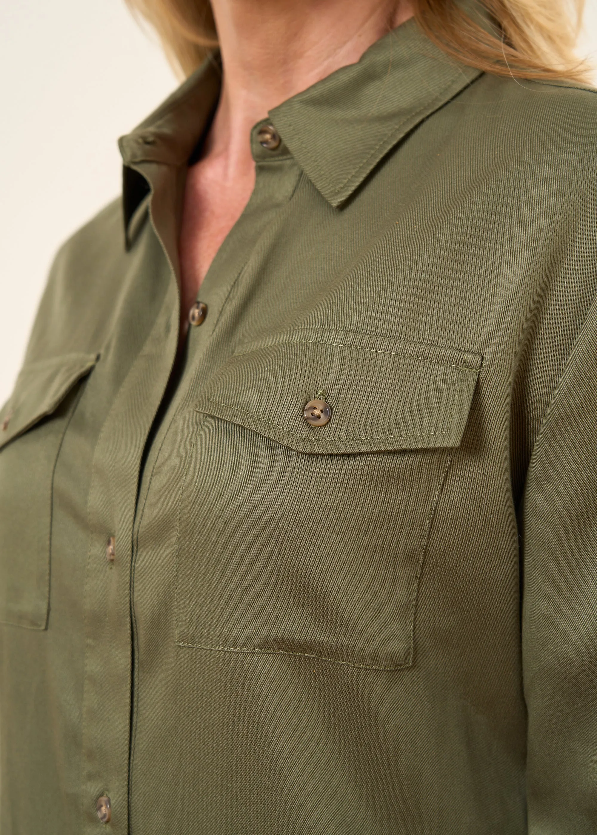 Khaki Shirt Dress sold by Truly product image thumbnail 2