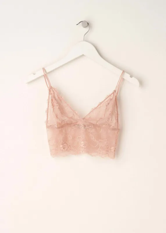 Blush Lace Bralette sold by Truly