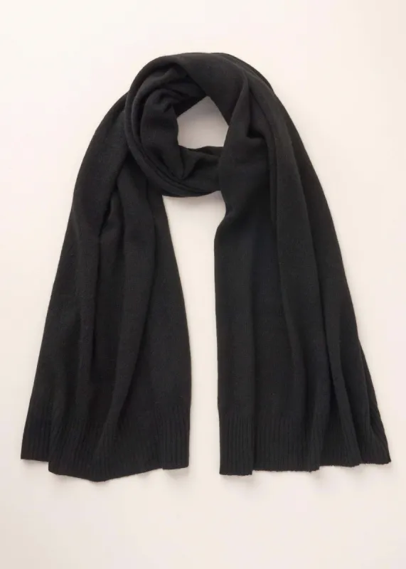 Black Cashmere Scarf sold by Truly