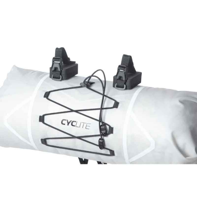 Twelve Sixteen Handle Bar Roll Bag / 01 - Lightgrey.   12,6L.  198g sold by TwelveSixteen