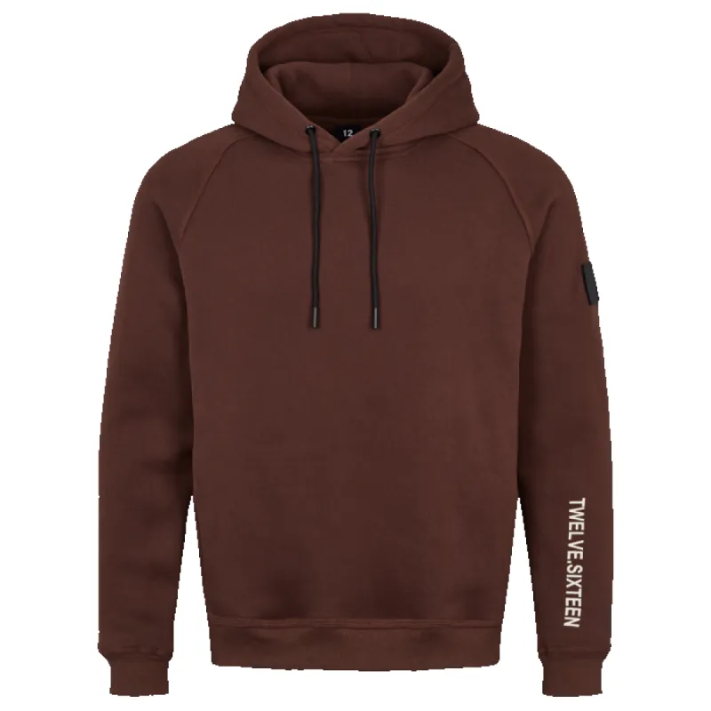 Twelve Sixteen Hoodie D. Brown 100% Cotten sold by TwelveSixteen