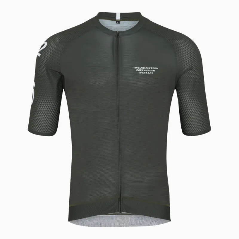 Men's Sky Jersey Dark Green made by TwelveSixteen