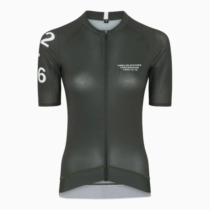 Women's Sky Jersey Dark Green sold by TwelveSixteen