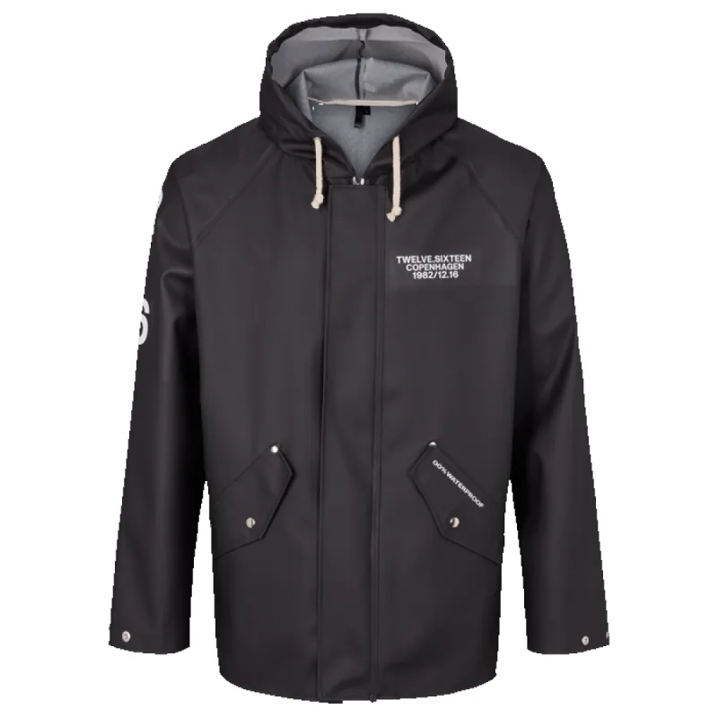 Men's Sky Rainjacket Black sold by TwelveSixteen