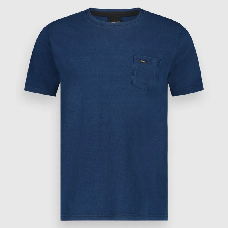 T-shirt Indigo Pocket | Dark Vintage sold by Twinlife