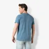Men t.shirt indigo stripe | Bleached sold by Twinlife