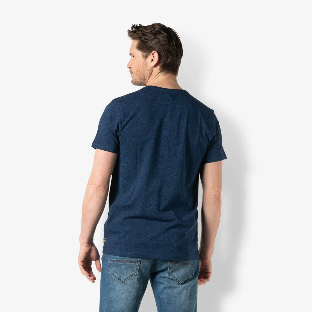 Men t.shirt lycra allover print | Dress Blues sold by Twinlife product image thumbnail 2