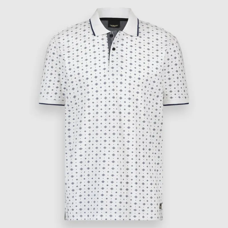 Men polo Viktor | Blanc de Blanc sold by Twinlife