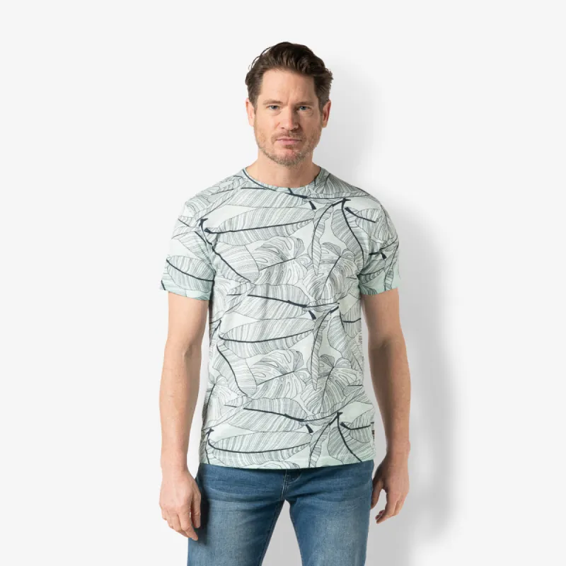 Men t.shirt crew leaves | Sterling Blue sold by Twinlife