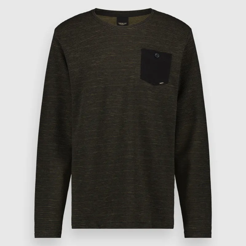 Tee Longsleeve Stripe | Black sold by Twinlife