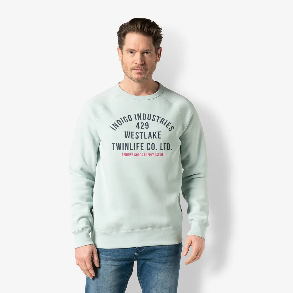 Men sweat raglan print | Sterling Blue sold by Twinlife