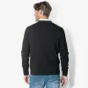 Men Pullover V-Neck Knit | Black sold by Twinlife