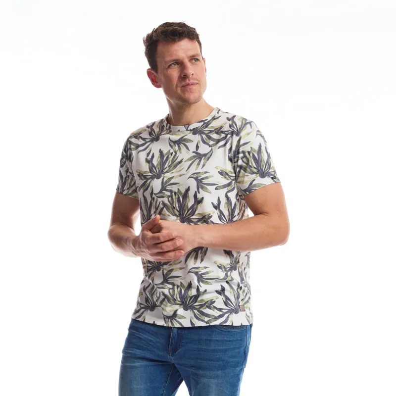 Men Tee Allover Print | Blanc de Blanc made by Twinlife