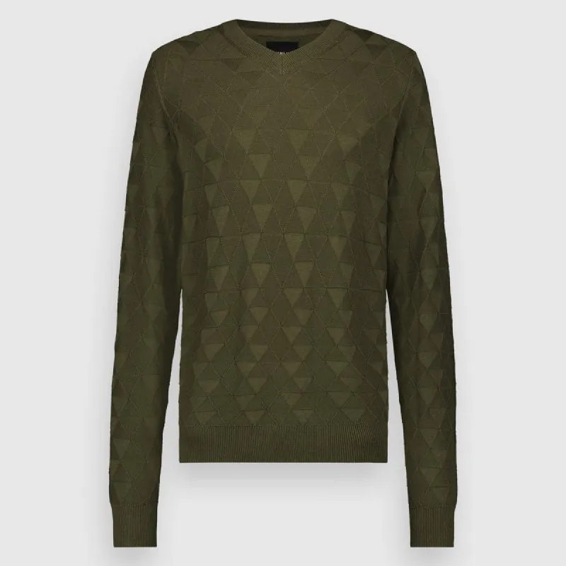 Knit Structure Crew Pullover | Deep Depths sold by Twinlife