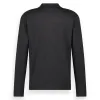 Knit Polo Full Button | Grey Melange sold by Twinlife