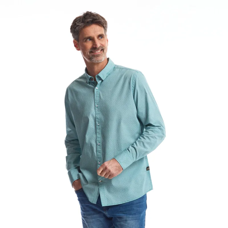 Men Shirt Graphic Longsleeve | Brittany Blue sold by Twinlife