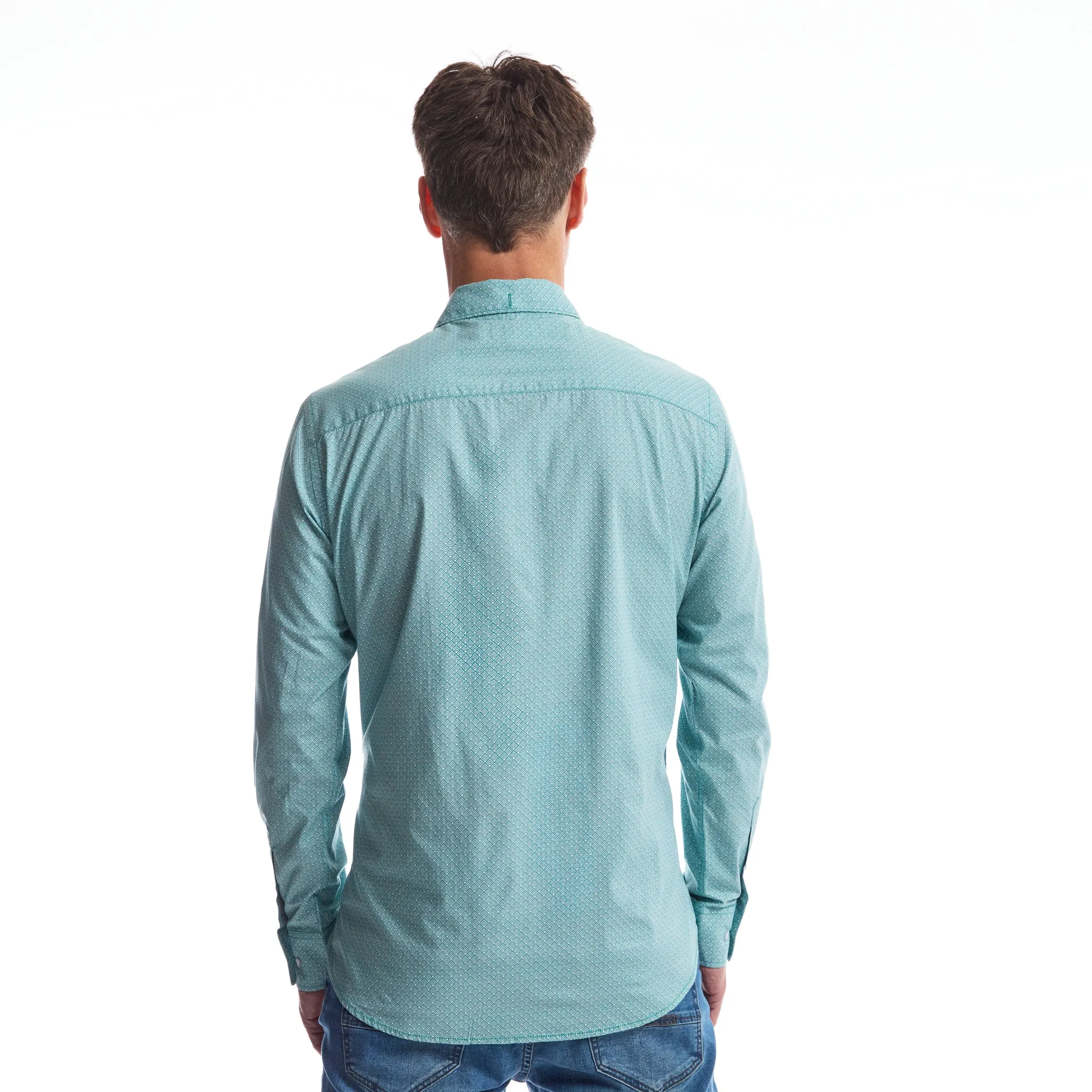 Men Shirt Graphic Longsleeve | Brittany Blue sold by Twinlife product image thumbnail 2