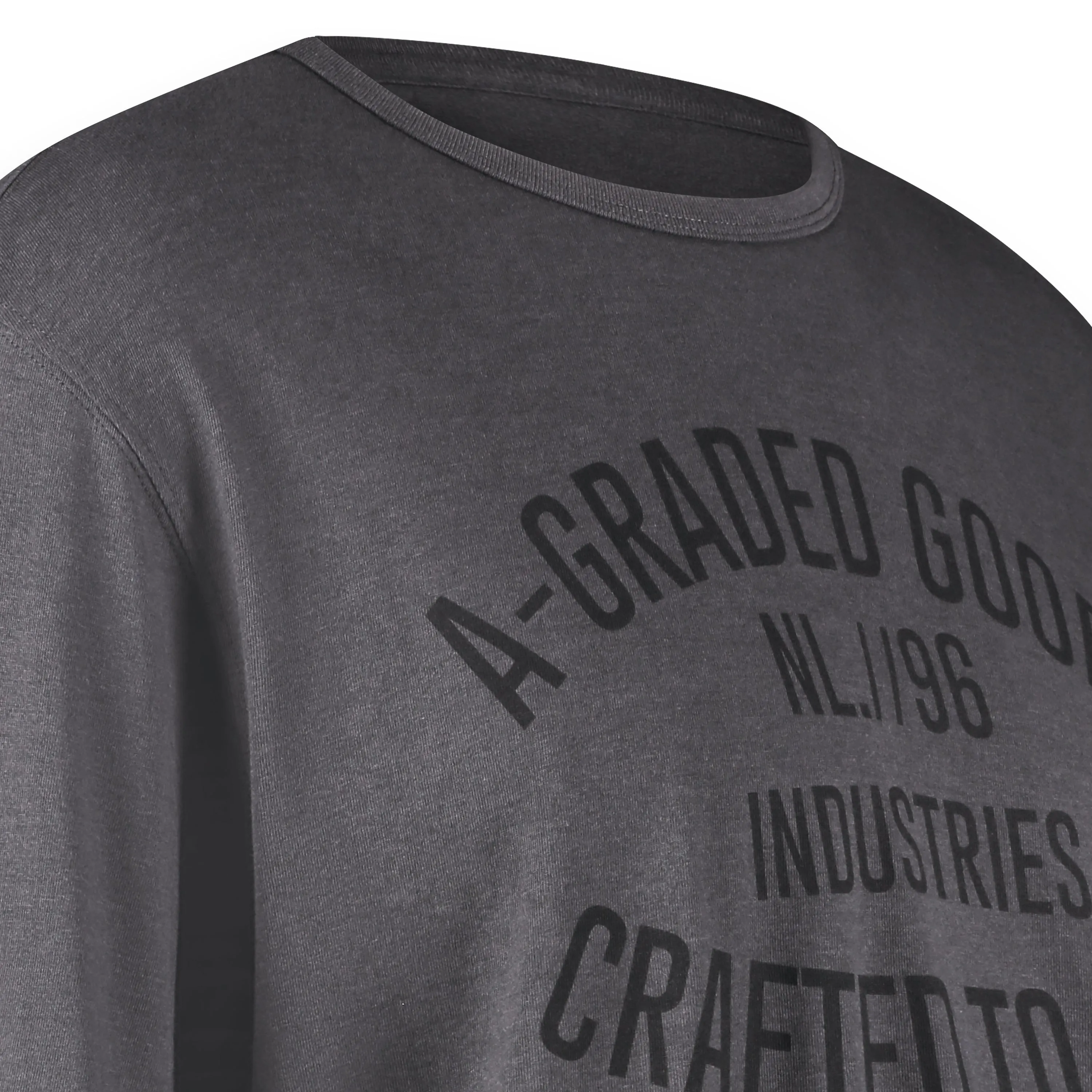 Men T.Shirt Logo L.S. Knit | Asphalt sold by Twinlife product image thumbnail 4