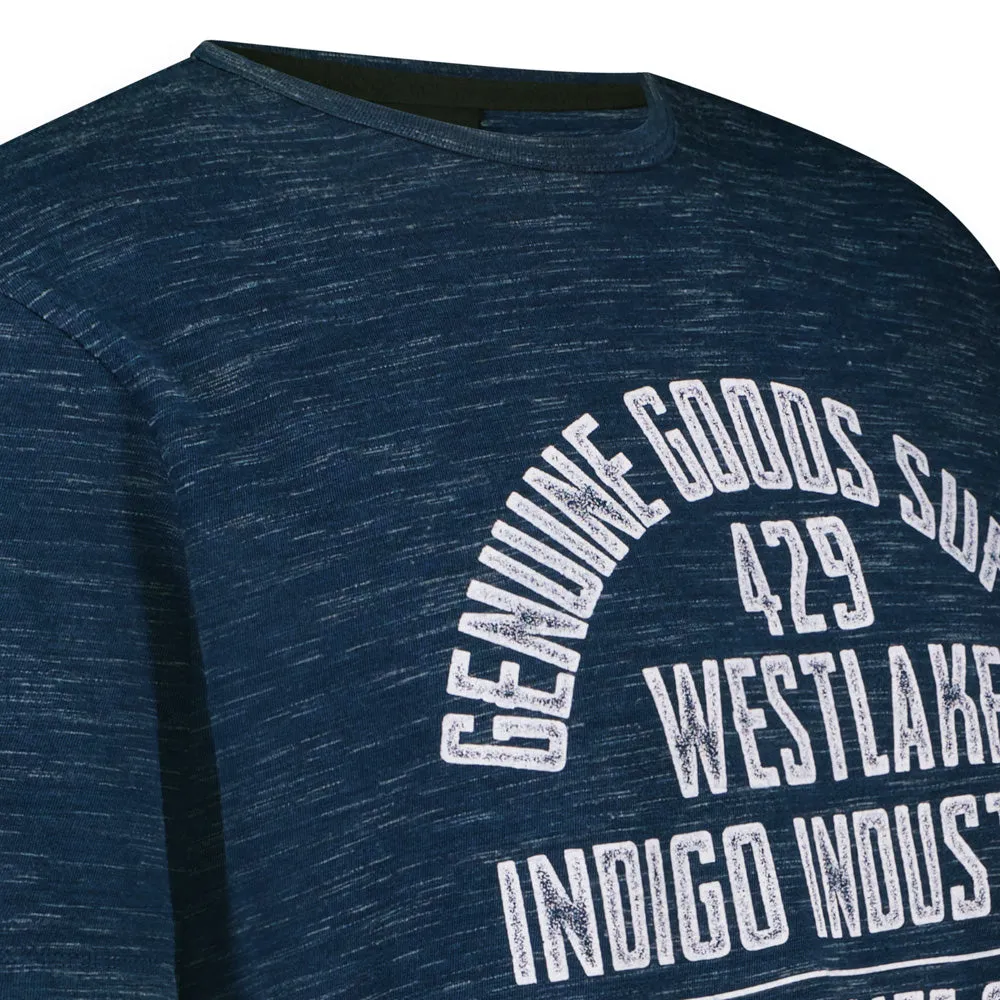 Men t.shirt indigo injection | Dark Vintage sold by Twinlife product image thumbnail 4