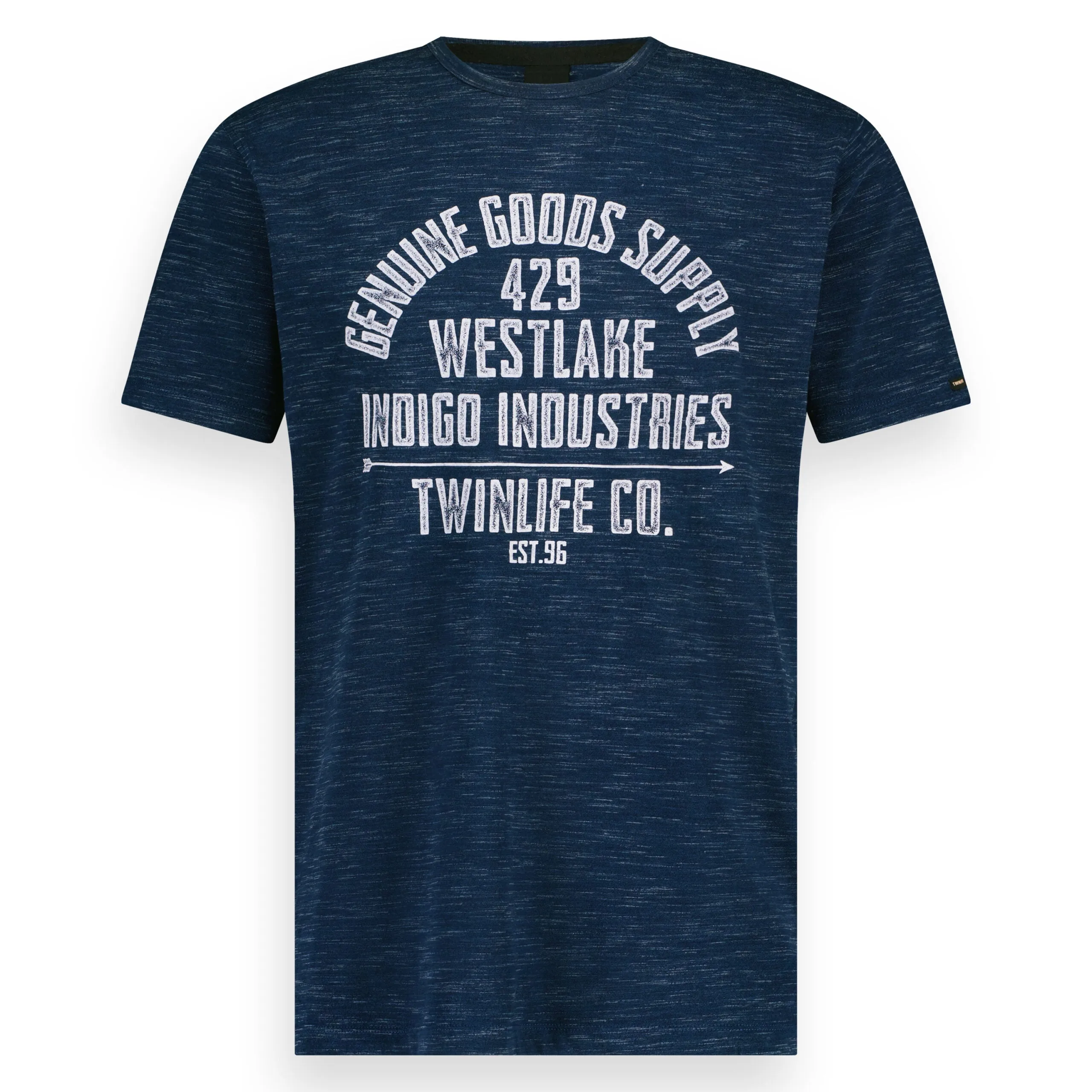Men t.shirt indigo injection | Dark Vintage sold by Twinlife product image thumbnail 3