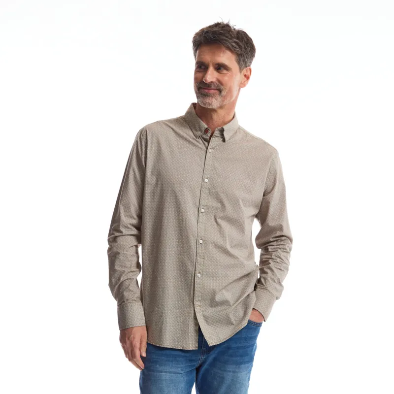 Men Shirt Graphic Longsleeve | Dusky Green sold by Twinlife