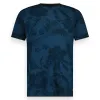 Men t.shirt bamboo allover print | Navy Peony sold by Twinlife