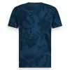 Men t.shirt bamboo allover print | Navy Peony sold by Twinlife