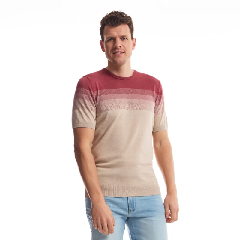 Men Knit Crew Gradient | Moonbeam sold by Twinlife