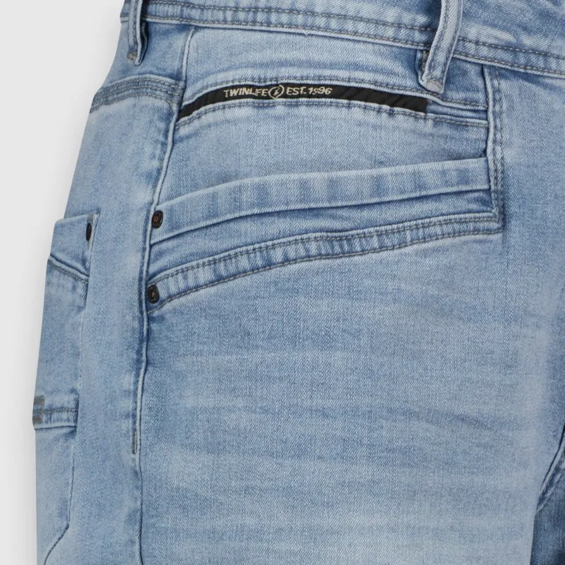 Men Vidar Denim Shorts | Sun Bleached sold by Twinlife product image thumbnail 2