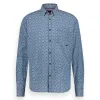 Men shirt chambray allover print | Medium Stone sold by Twinlife
