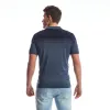 Men Knit Polo Gradient | Dark Denim sold by Twinlife